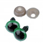 Oczy bezpieczne kocie 14 mm zielone