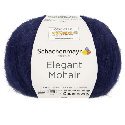 Włóczka Elegant Mohair granatowa