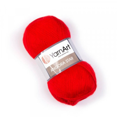 Włóczka Angora Star 156 czerwona