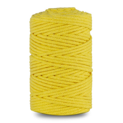 Sznurek bawełniany 3 mm 100 m jasnożółty