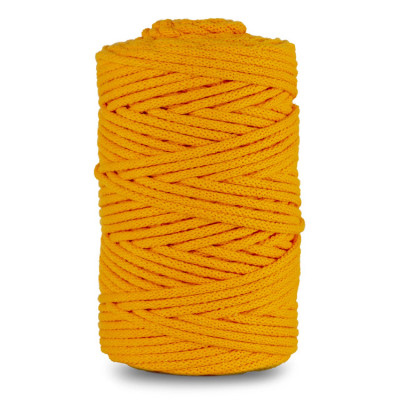 Sznurek bawełniany 3 mm 100 m żółty