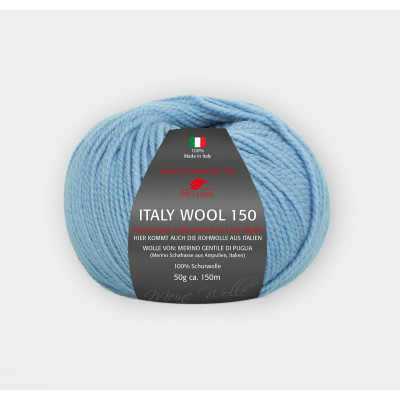 Włóczka Italy Wool 150 niebieska