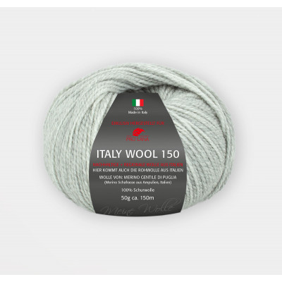 Włóczka Italy Wool 150 jasnoszara