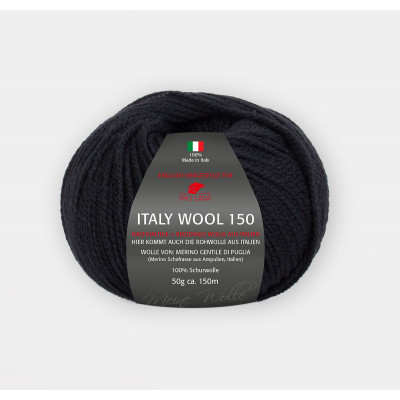 Włóczka Italy Wool 150 czarna