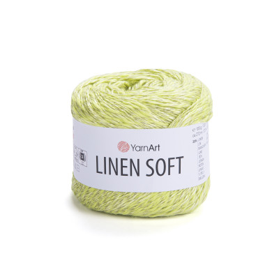 Włóczka Linen Soft limonka
