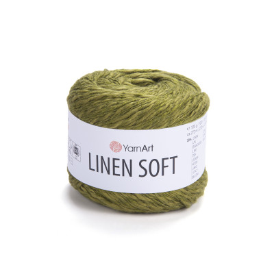 Włóczka Linen Soft khaki