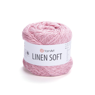 Włóczka Linen Soft różowa