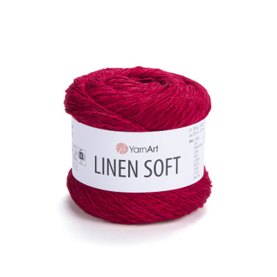 Włóczka Linen Soft czerwona