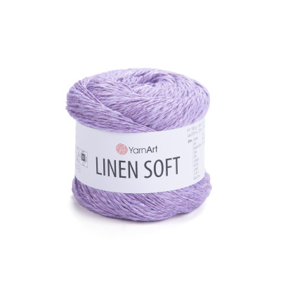 Włóczka Linen Soft jasnofioletowa
