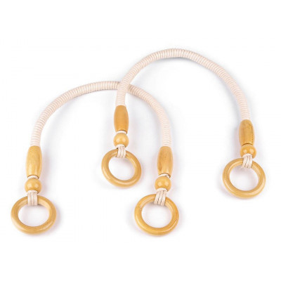 Rączki do torebki 55 cm białe